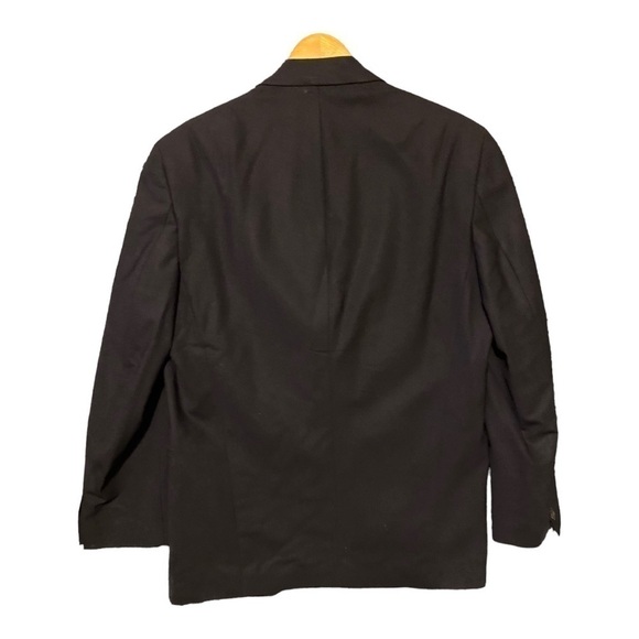 Lauren Ralph Lauren Mens Wool Suit Jacket Blazer size 40 R Black Two But… - Picture 9 of 13